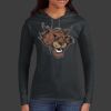 Ladies 100% Ring Spun Cotton Long Sleeve Hooded T Shirt Thumbnail