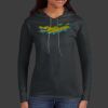 Ladies 100% Ring Spun Cotton Long Sleeve Hooded T Shirt Thumbnail