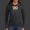 Ladies 100% Ring Spun Cotton Long Sleeve Hooded T Shirt Thumbnail