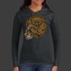Ladies 100% Ring Spun Cotton Long Sleeve Hooded T Shirt Thumbnail