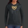 Ladies 100% Ring Spun Cotton Long Sleeve Hooded T Shirt Thumbnail