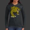 Ladies 100% Ring Spun Cotton Long Sleeve Hooded T Shirt Thumbnail