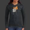 Ladies 100% Ring Spun Cotton Long Sleeve Hooded T Shirt Thumbnail