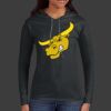 Ladies 100% Ring Spun Cotton Long Sleeve Hooded T Shirt Thumbnail
