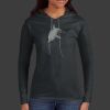 Ladies 100% Ring Spun Cotton Long Sleeve Hooded T Shirt Thumbnail
