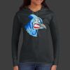 Ladies 100% Ring Spun Cotton Long Sleeve Hooded T Shirt Thumbnail