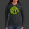 Ladies 100% Ring Spun Cotton Long Sleeve Hooded T Shirt Thumbnail