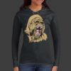 Ladies 100% Ring Spun Cotton Long Sleeve Hooded T Shirt Thumbnail
