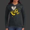 Ladies 100% Ring Spun Cotton Long Sleeve Hooded T Shirt Thumbnail