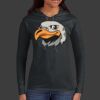 Ladies 100% Ring Spun Cotton Long Sleeve Hooded T Shirt Thumbnail