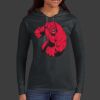 Ladies 100% Ring Spun Cotton Long Sleeve Hooded T Shirt Thumbnail