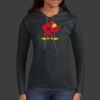 Ladies 100% Ring Spun Cotton Long Sleeve Hooded T Shirt Thumbnail
