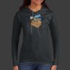 Ladies 100% Ring Spun Cotton Long Sleeve Hooded T Shirt Thumbnail