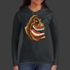 Ladies 100% Ring Spun Cotton Long Sleeve Hooded T Shirt Thumbnail