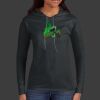 Ladies 100% Ring Spun Cotton Long Sleeve Hooded T Shirt Thumbnail