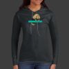Ladies 100% Ring Spun Cotton Long Sleeve Hooded T Shirt Thumbnail