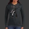 Ladies 100% Ring Spun Cotton Long Sleeve Hooded T Shirt Thumbnail