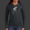 Ladies 100% Ring Spun Cotton Long Sleeve Hooded T Shirt Thumbnail