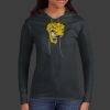 Ladies 100% Ring Spun Cotton Long Sleeve Hooded T Shirt Thumbnail