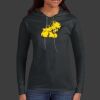 Ladies 100% Ring Spun Cotton Long Sleeve Hooded T Shirt Thumbnail