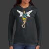 Ladies 100% Ring Spun Cotton Long Sleeve Hooded T Shirt Thumbnail