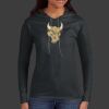 Ladies 100% Ring Spun Cotton Long Sleeve Hooded T Shirt Thumbnail