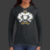 Ladies 100% Ring Spun Cotton Long Sleeve Hooded T Shirt Thumbnail