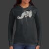 Ladies 100% Ring Spun Cotton Long Sleeve Hooded T Shirt Thumbnail