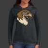 Ladies 100% Ring Spun Cotton Long Sleeve Hooded T Shirt Thumbnail