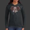 Ladies 100% Ring Spun Cotton Long Sleeve Hooded T Shirt Thumbnail