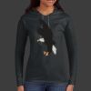 Ladies 100% Ring Spun Cotton Long Sleeve Hooded T Shirt Thumbnail