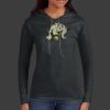 Ladies 100% Ring Spun Cotton Long Sleeve Hooded T Shirt Thumbnail