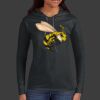 Ladies 100% Ring Spun Cotton Long Sleeve Hooded T Shirt Thumbnail