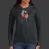 Ladies 100% Ring Spun Cotton Long Sleeve Hooded T Shirt Thumbnail