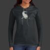 Ladies 100% Ring Spun Cotton Long Sleeve Hooded T Shirt Thumbnail