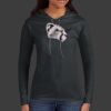 Ladies 100% Ring Spun Cotton Long Sleeve Hooded T Shirt Thumbnail