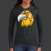 Ladies 100% Ring Spun Cotton Long Sleeve Hooded T Shirt Thumbnail