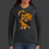 Ladies 100% Ring Spun Cotton Long Sleeve Hooded T Shirt Thumbnail