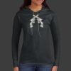 Ladies 100% Ring Spun Cotton Long Sleeve Hooded T Shirt Thumbnail