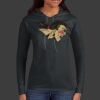 Ladies 100% Ring Spun Cotton Long Sleeve Hooded T Shirt Thumbnail