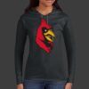 Ladies 100% Ring Spun Cotton Long Sleeve Hooded T Shirt Thumbnail
