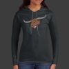 Ladies 100% Ring Spun Cotton Long Sleeve Hooded T Shirt Thumbnail