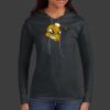 Ladies 100% Ring Spun Cotton Long Sleeve Hooded T Shirt Thumbnail