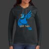 Ladies 100% Ring Spun Cotton Long Sleeve Hooded T Shirt Thumbnail