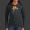 Ladies 100% Ring Spun Cotton Long Sleeve Hooded T Shirt Thumbnail