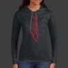 Ladies 100% Ring Spun Cotton Long Sleeve Hooded T Shirt Thumbnail