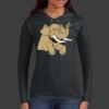 Ladies 100% Ring Spun Cotton Long Sleeve Hooded T Shirt Thumbnail