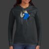 Ladies 100% Ring Spun Cotton Long Sleeve Hooded T Shirt Thumbnail