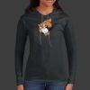 Ladies 100% Ring Spun Cotton Long Sleeve Hooded T Shirt Thumbnail