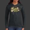 Ladies 100% Ring Spun Cotton Long Sleeve Hooded T Shirt Thumbnail